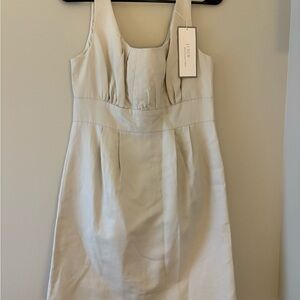 J.Crew Cream Sleeveless Dress